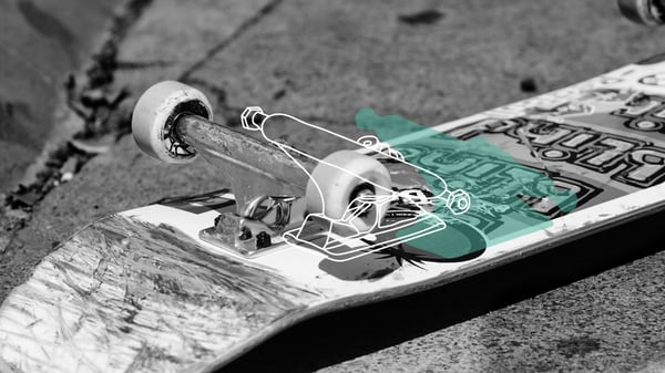 Tbest Truck per, Longboard, in Lega di Alluminio, da 7 Pollici