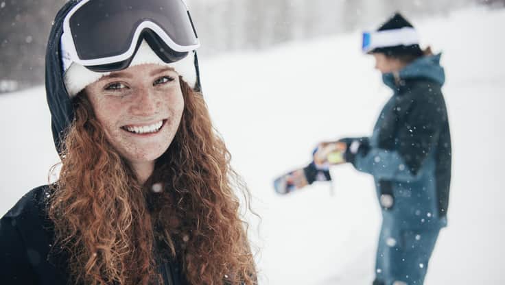 Anitbeschlag Snowboard Goggles in Mist en Sneeuwval