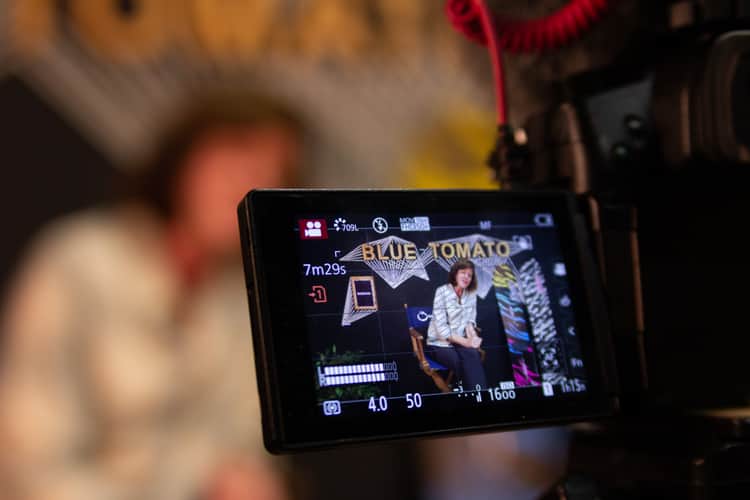 Donna Carpenter in front of the Camera