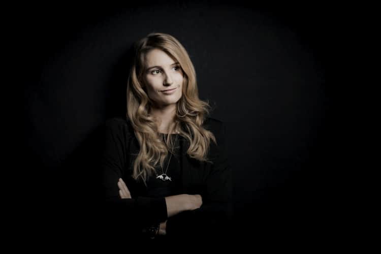 Anna Gasser before an appearance on Servus TV by Neumayr Leo / Red Bull Content Pool